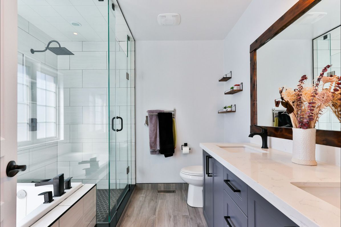 Badkamer met inloopdouche